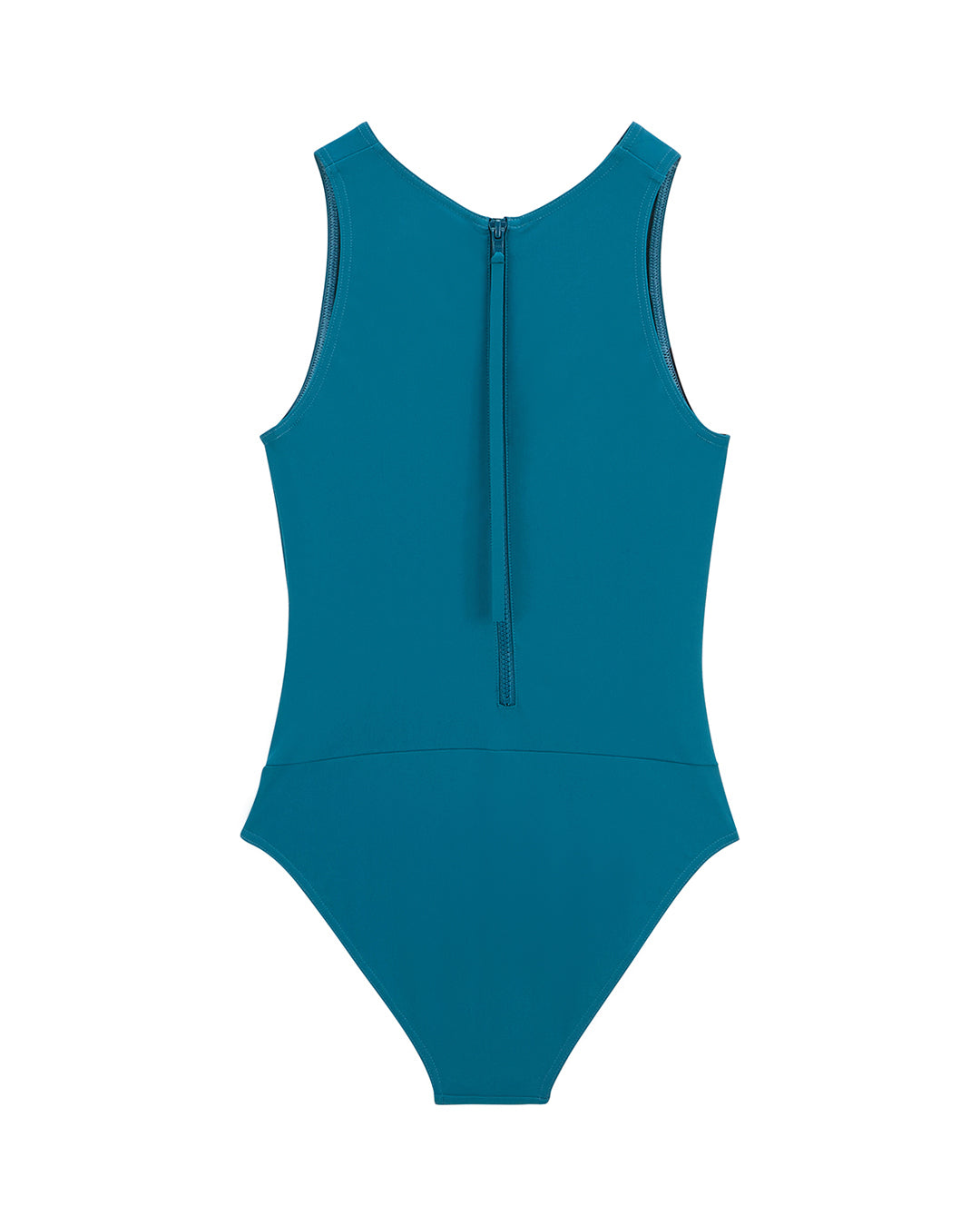 CHLORE Women's 1 Piece Full Coverage Zipper Swimsuit Pool